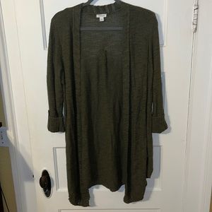 NWOT 3/4 Sleeve Green Cardigan